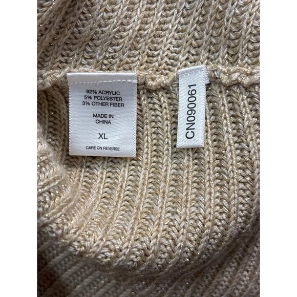 Soho New York & Company Casual Beige Sweater  XL - Picture 3 of 6